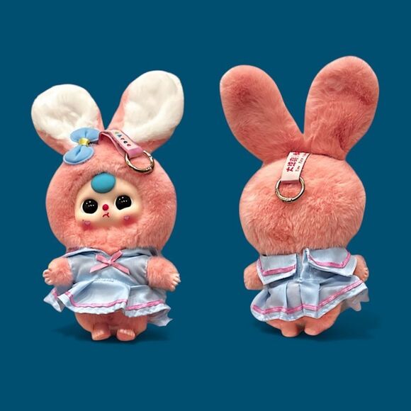 Baby Three Macaron Rabbit Stuffed Pendant - Picture 12 of 16